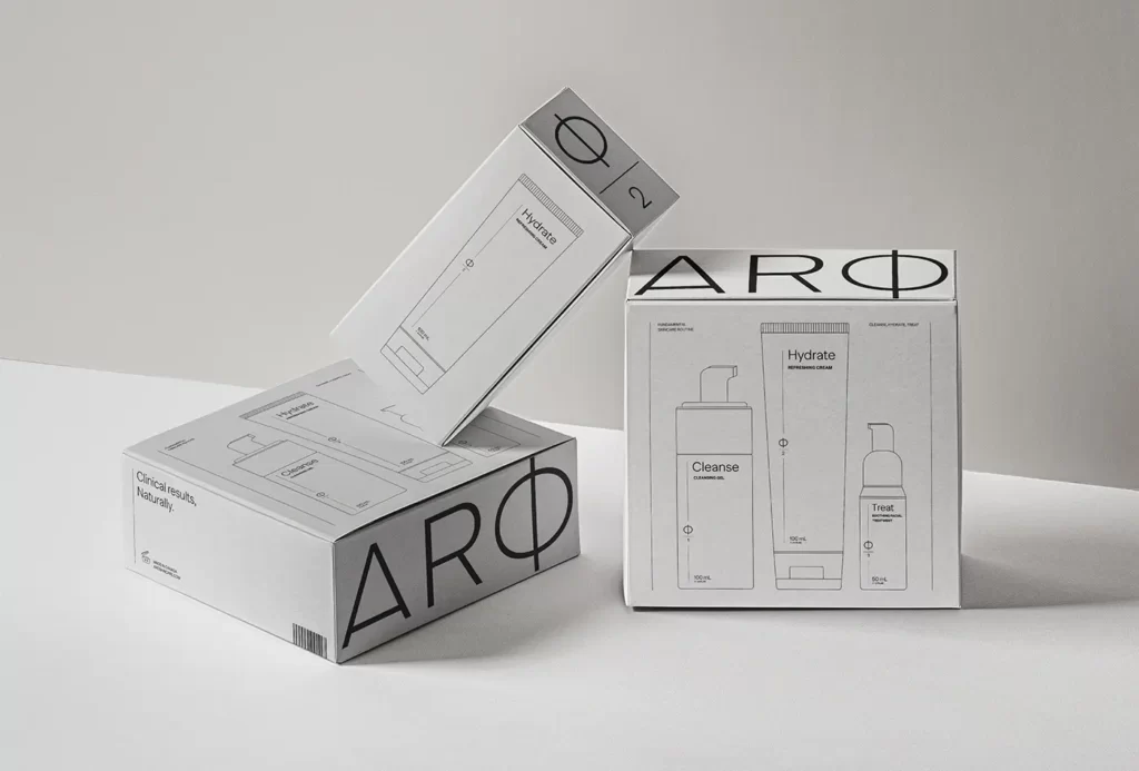 aro skincare cosmetic boxes