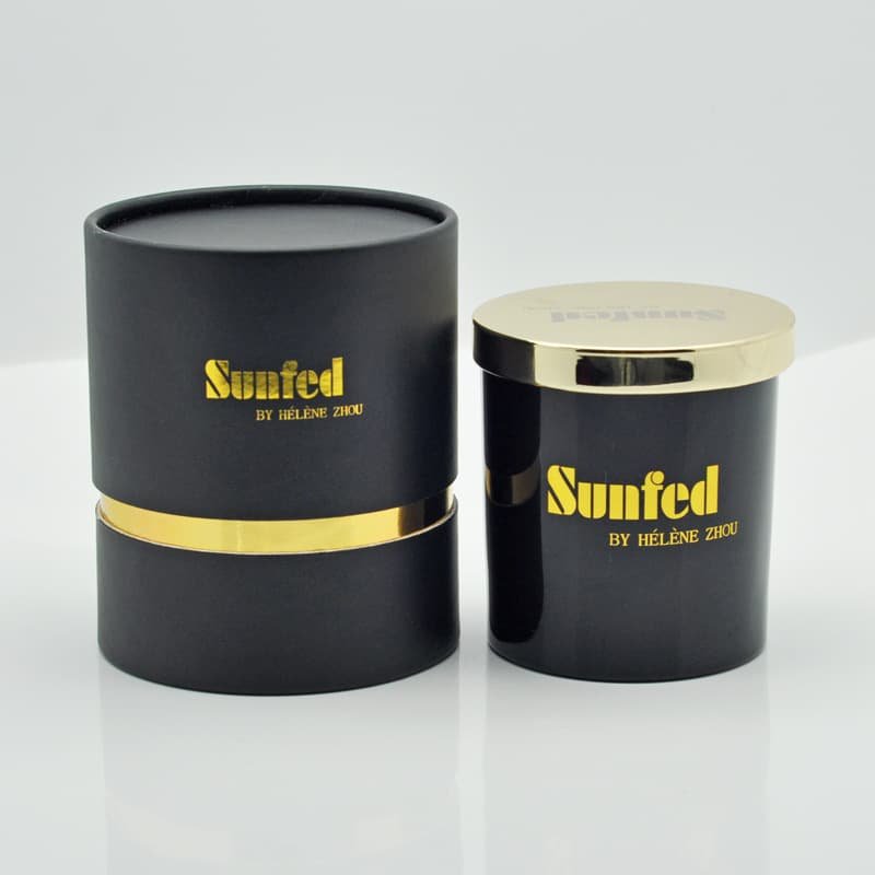 black paper candle tubes