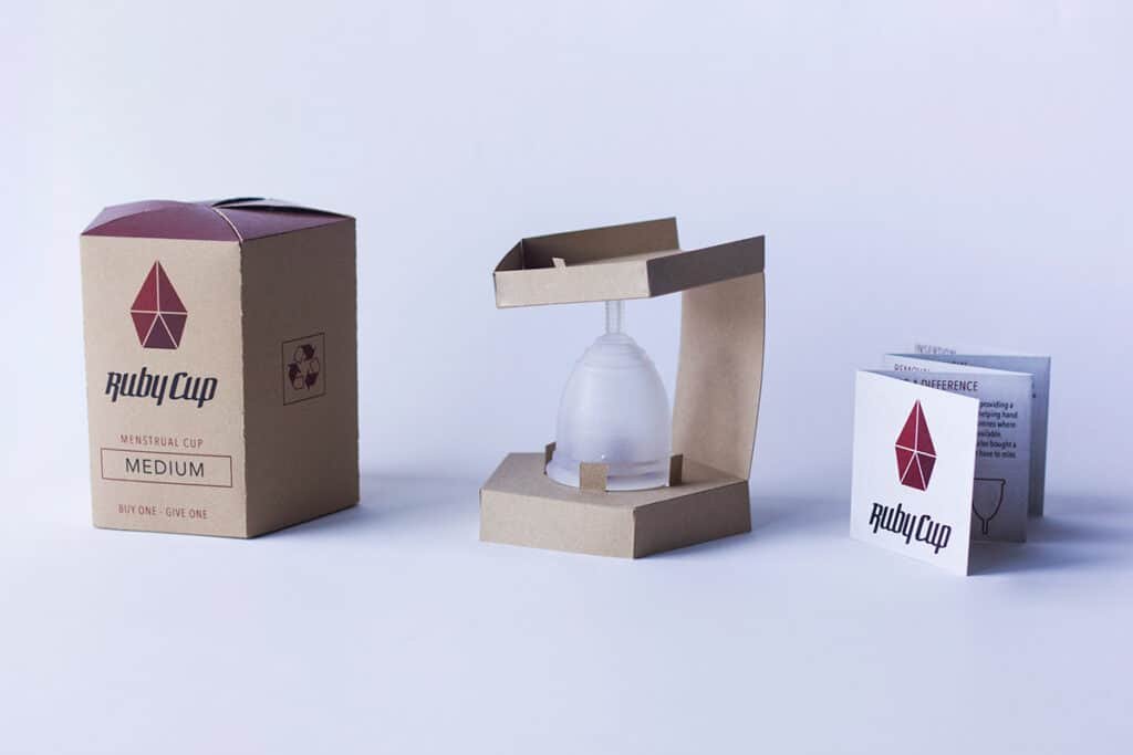 ruby cup packaging