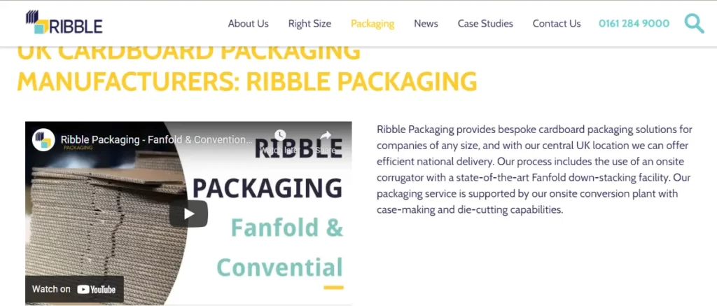 ribble packaging round box uk