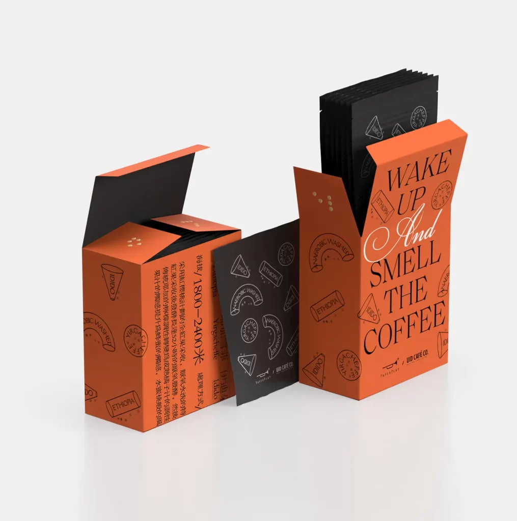 coffee design packaging visual