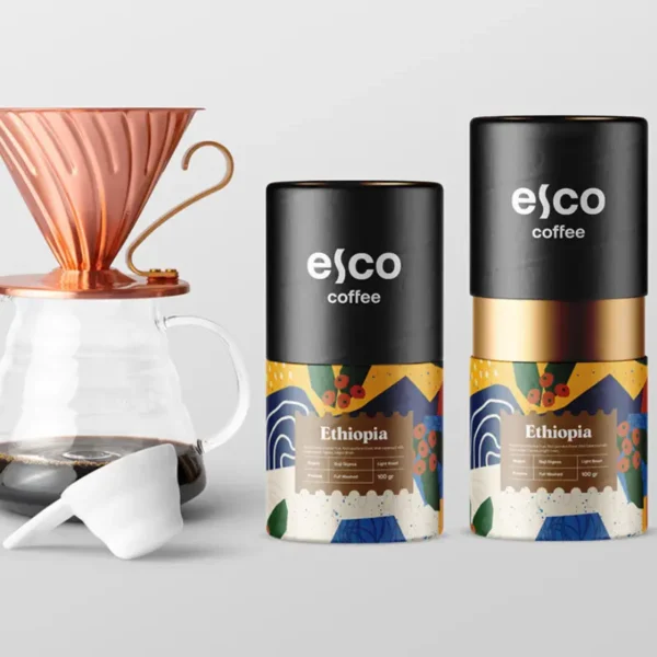 premium 100% recyclable coffee beans packaging