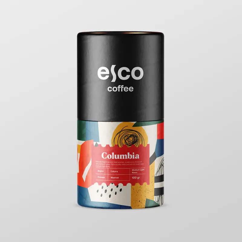 premium 100% recyclable coffee beans packaging