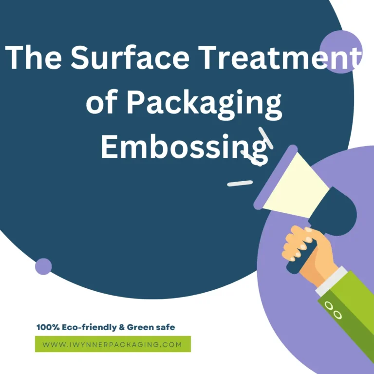the surface treatment of packaging embossing